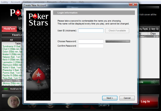 PokerStars Account Details