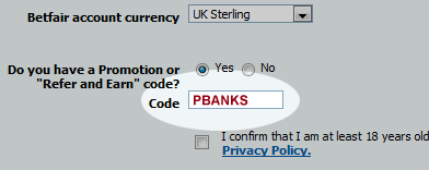 Betfair Promo Code