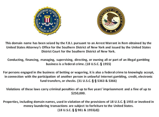 UB Website FBI Message
