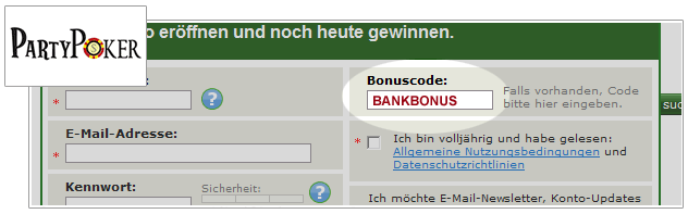 Bonuscode Partypoker Bonuscode Partypoker