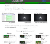 HigherLevelPoker.com Homepage Screenshot Thumbnail