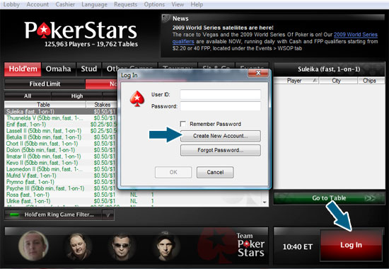 poker stars sign up