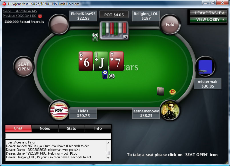 PokerStars Table