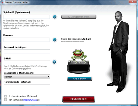 Full Tilt Registrierung