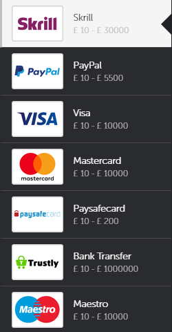 Betsafe Cashier Deposit Options