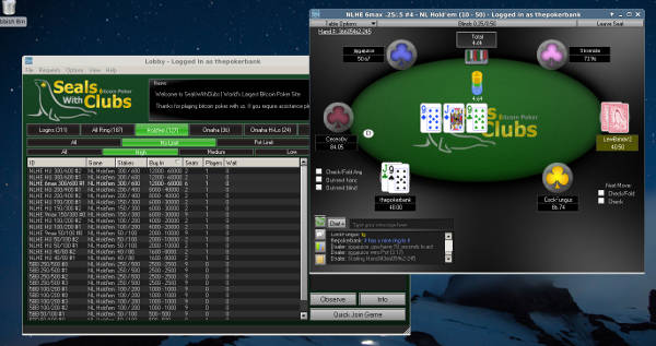 Seals With Clubs Poker Room Screenshot