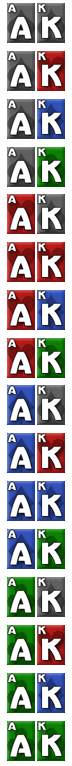 All 16 AK Hand Combinations