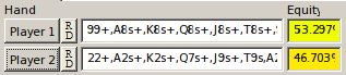 3Betting Range vs Calling Range Equity